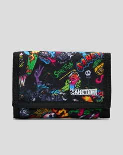 Wallets|Wallets*Sanction Squad Tri-Fold Wallet Black