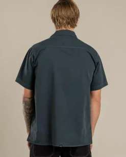 Tops & T-Shirts*Thrills 1st Grade Service Short Sleeve Shirt Petrol