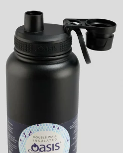 Bottles & Lunch Boxes|Bottles & Lunch Boxes*Oasis Stainless Steel 1.1L Challenger Drink Bottle Black