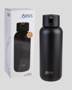 Bottles & Lunch Boxes|Bottles & Lunch Boxes*Oasis Stainless Steel Moda Drink Bottle Black