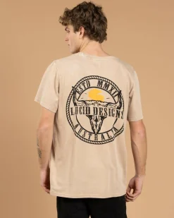 Tops & T-Shirts*Lucid Stampede T-Shirt Sand Acid