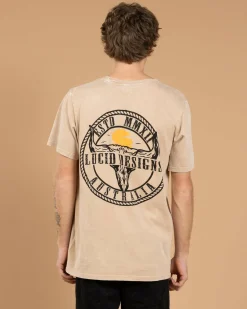 Tops & T-Shirts*Lucid Stampede T-Shirt Sand Acid