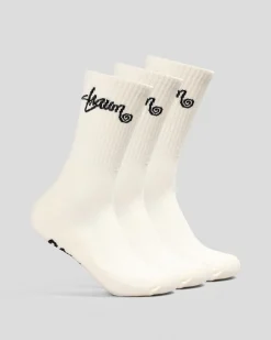 Socks*S-Double Standard Shawn Socks 3 Pack White