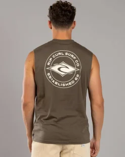 Tops & T-Shirts*Rip Curl Staple Muscle Tank Rock
