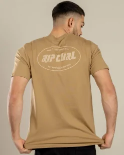 Tops & T-Shirts*Rip Curl Staple Oval T-Shirt Dark Khaki