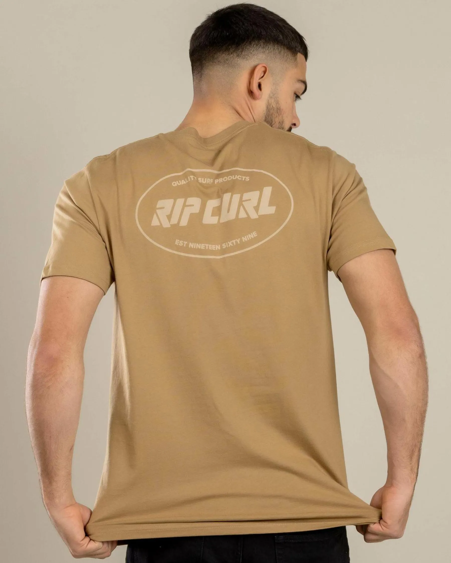 Tops & T-Shirts*Rip Curl Staple Oval T-Shirt Dark Khaki