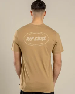 Tops & T-Shirts*Rip Curl Staple Oval T-Shirt Dark Khaki