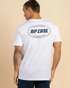 Tops & T-Shirts*Rip Curl Staple Oval T-Shirt White