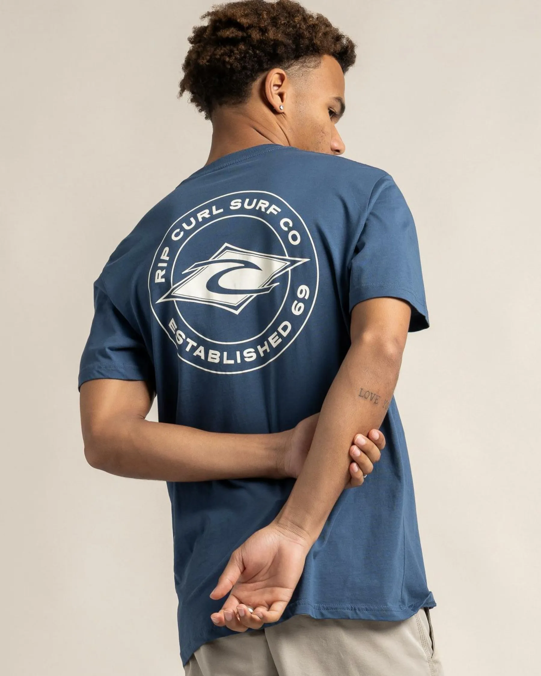 Tops & T-Shirts*Rip Curl Staple T-Shirt Light Navy