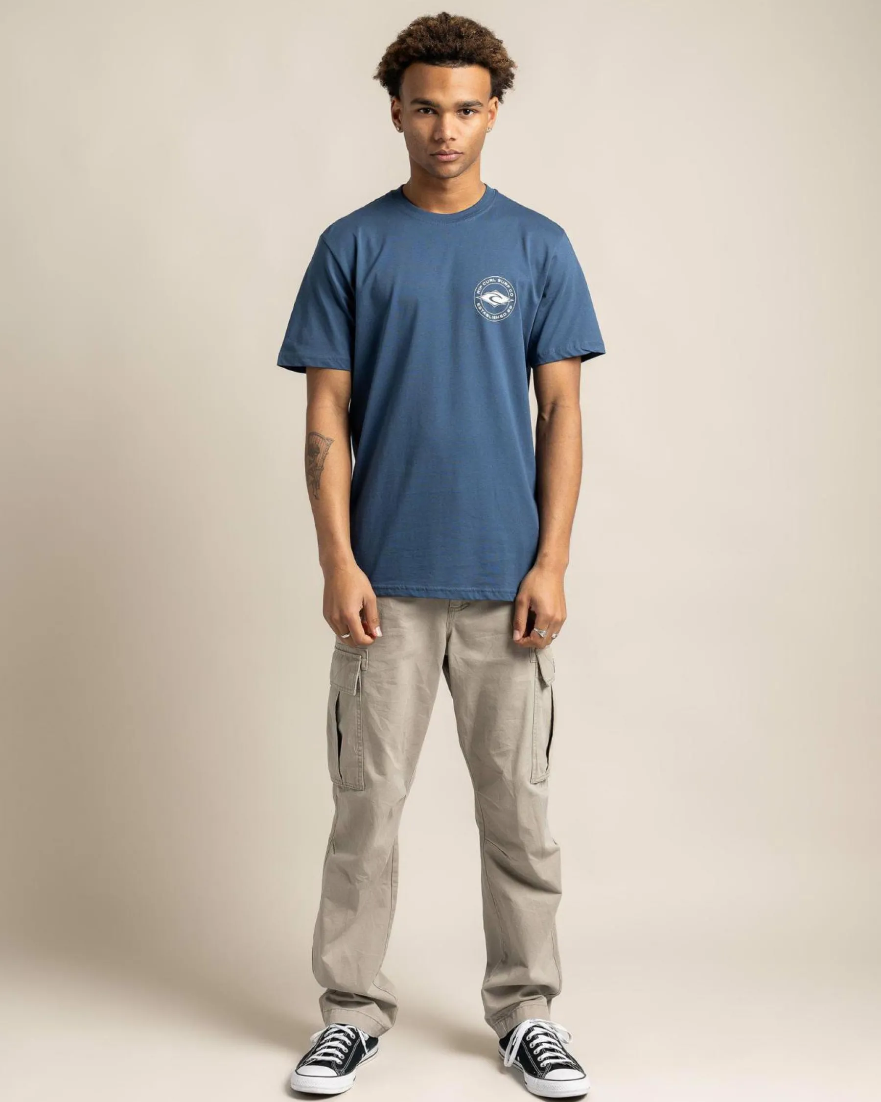 Tops & T-Shirts*Rip Curl Staple T-Shirt Light Navy