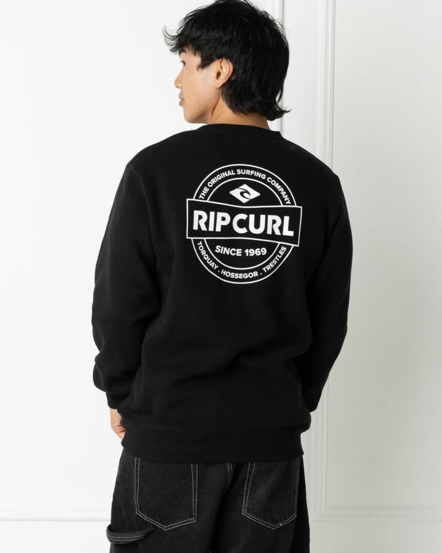 Hoodies & Sweatshirts*Rip Curl Stapler Crew Sweatshirt Black