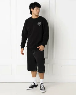 Hoodies & Sweatshirts*Rip Curl Stapler Crew Sweatshirt Black