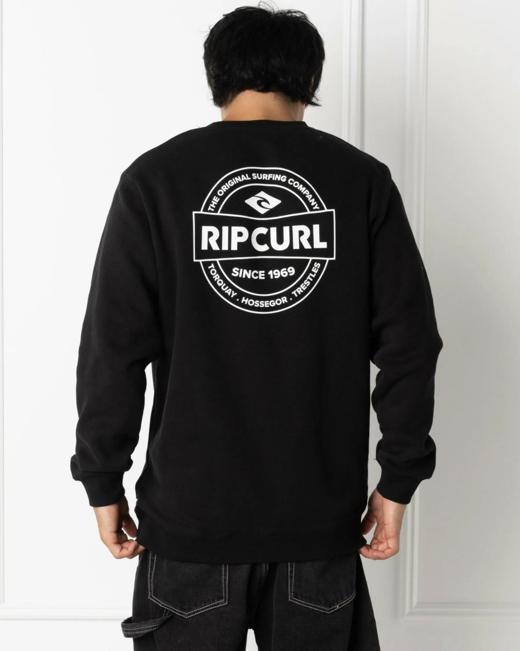 Hoodies & Sweatshirts*Rip Curl Stapler Crew Sweatshirt Black