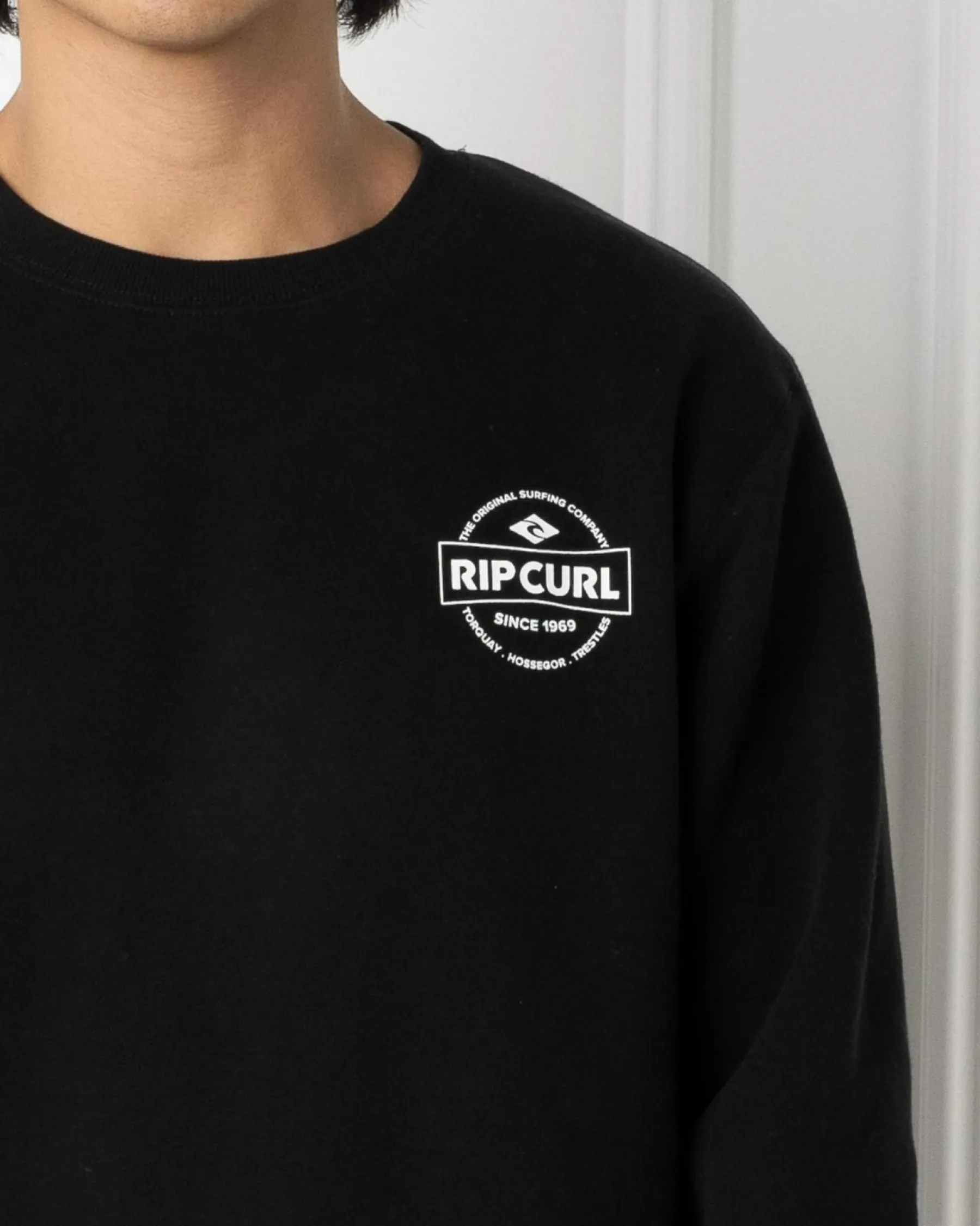 Hoodies & Sweatshirts*Rip Curl Stapler Crew Sweatshirt Black