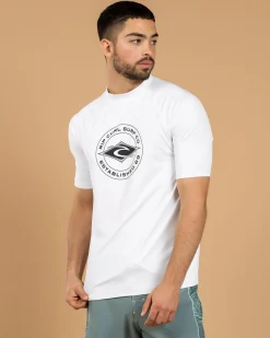 Online Stapler Short Sleeve Rash Vest Rashies