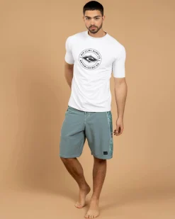 Online Stapler Short Sleeve Rash Vest Rashies