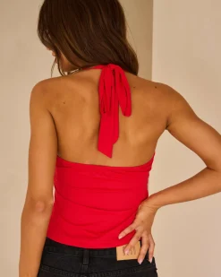 Hot Star Halter Top Women Tops