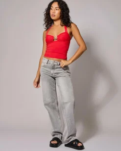 Hot Star Halter Top Women Tops
