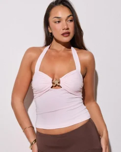 Online Star Halter Top Women Tops