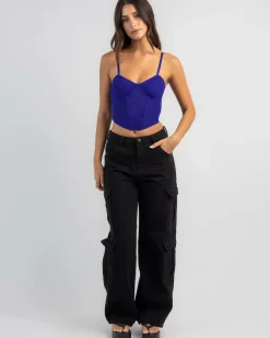 Stassie Mesh Corset Top Women Tops