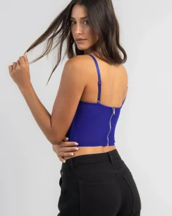 Stassie Mesh Corset Top Women Tops