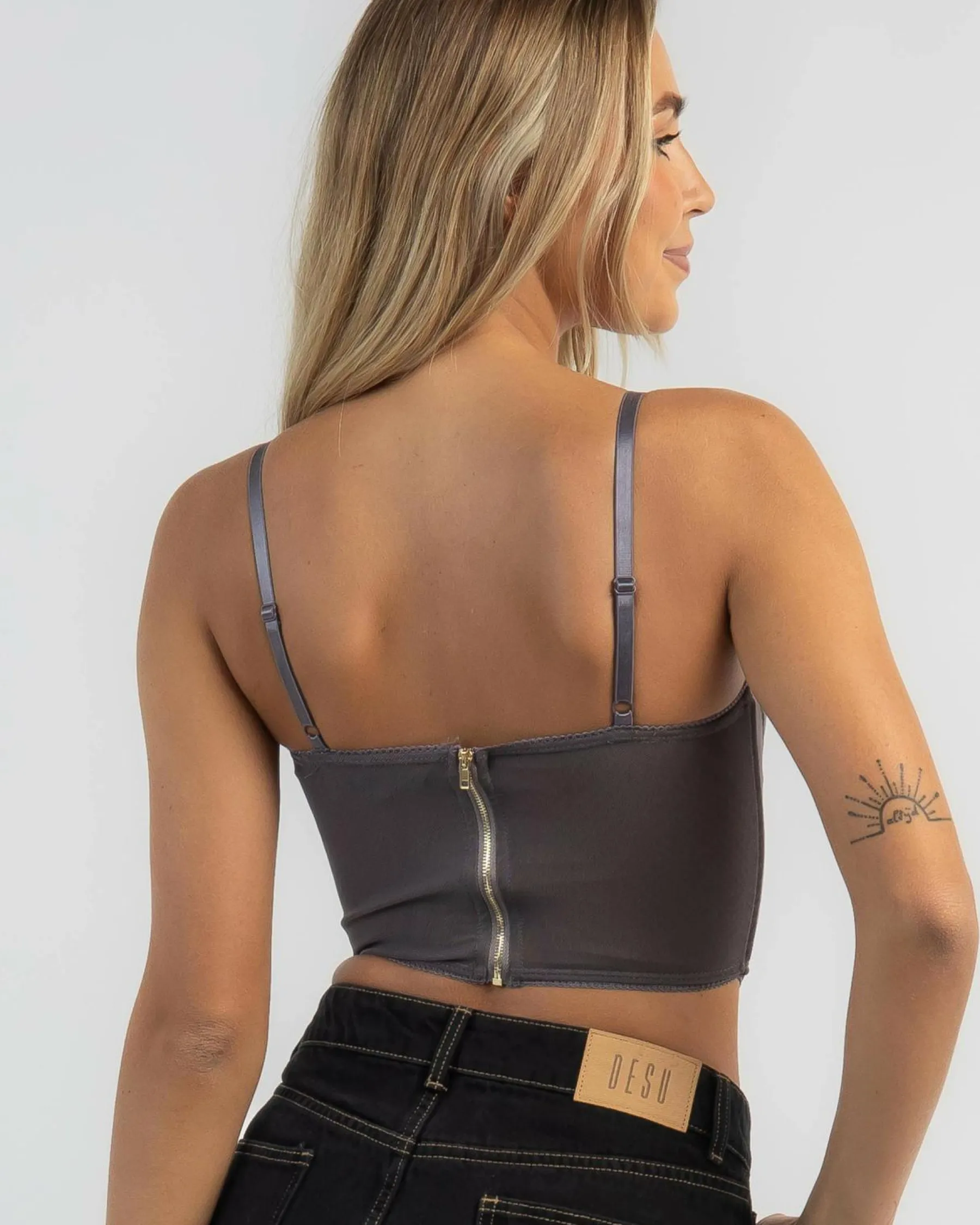 Hot Stassie Mesh Corset Top Women Tops