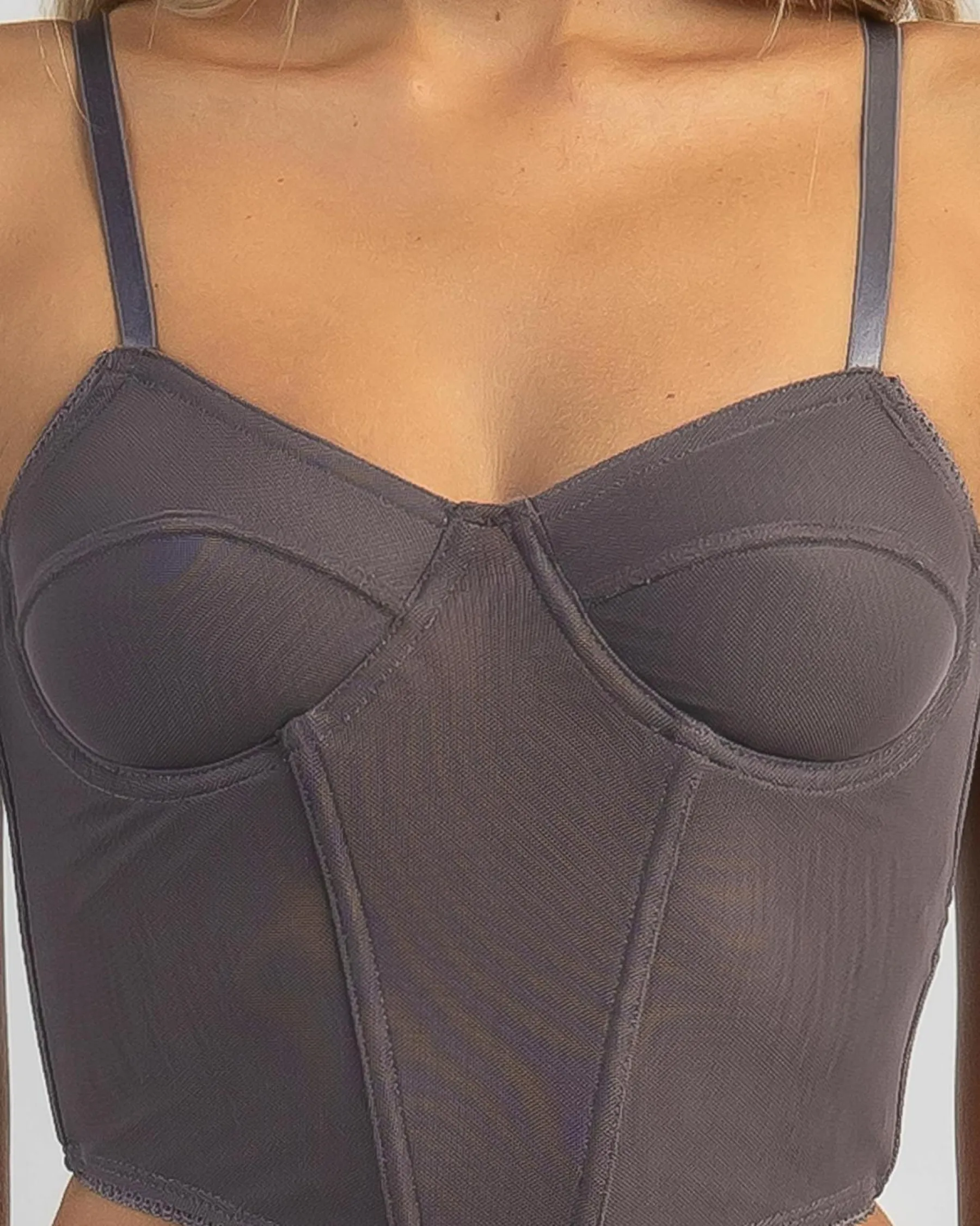Hot Stassie Mesh Corset Top Women Tops