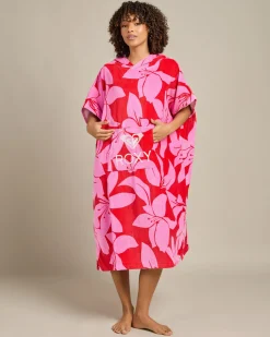 Beach Accessories & Towels*Roxy Stay Magical Hooded Towel Tomato Klaeido