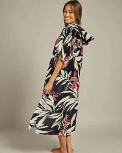 Beach Accessories & Towels*Roxy Stay Magical Hooded Towel Anthracite Wind Swept Floral