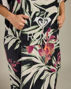 Beach Accessories & Towels*Roxy Stay Magical Hooded Towel Anthracite Wind Swept Floral