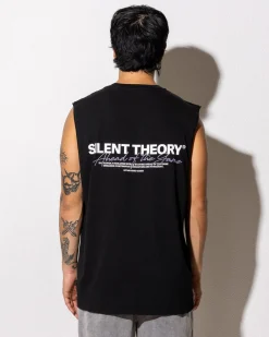 Tops & T-Shirts*Silent Theory Stayin' Ahead Muscle Tank Washed Black