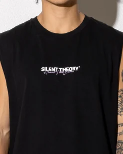 Tops & T-Shirts*Silent Theory Stayin' Ahead Muscle Tank Washed Black