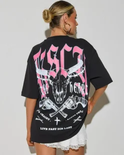 Discount Steel Heart Street T-Shirt Women Tops