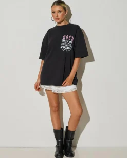 Discount Steel Heart Street T-Shirt Women Tops