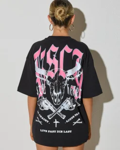 Discount Steel Heart Street T-Shirt Women Tops