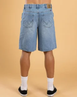 Denim|Shorts & Bottoms*Wrangler Steezy Baggy Shorts Utah Blues