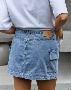 Sale Stella Denim Cargo Skirt Women Denim|Bottoms