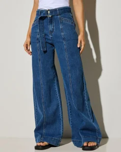 Stella Wide Leg Jeans Women Denim|Bottoms