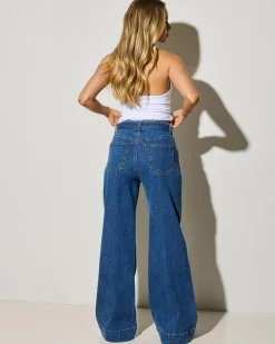 Stella Wide Leg Jeans Women Denim|Bottoms