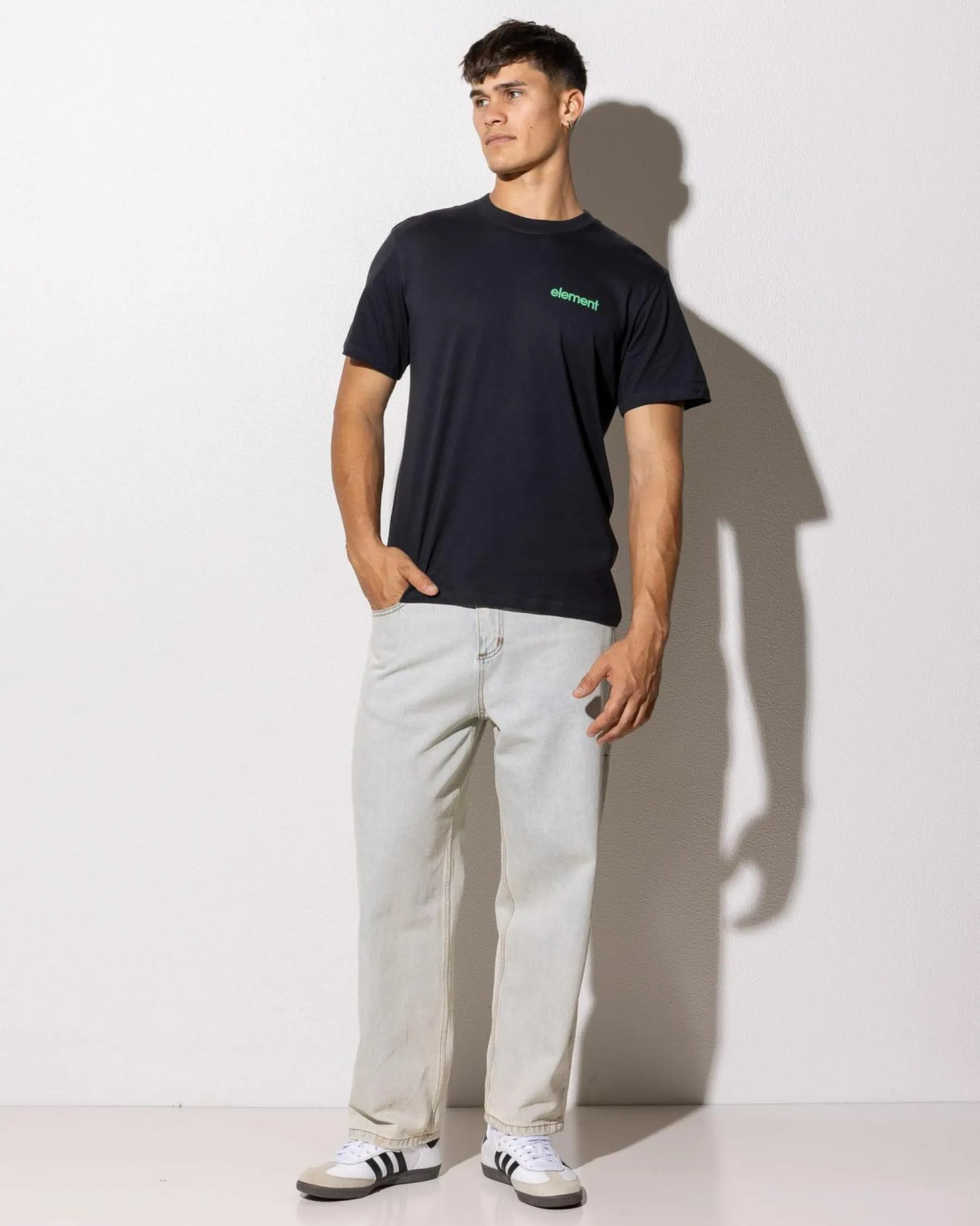Tops & T-Shirts*Element Stone Age T-Shirt Off Black