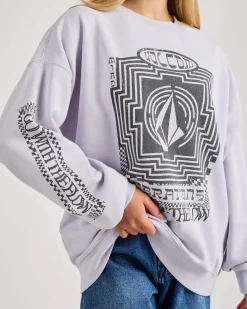 Clearance Stone Crew Neck Sweatshirt Women Jumpers & Hoodies
