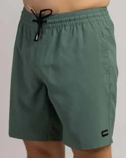 Shorts & Bottoms*Volcom Stones Hybrid Elastic Waist Shorts Dark Forest