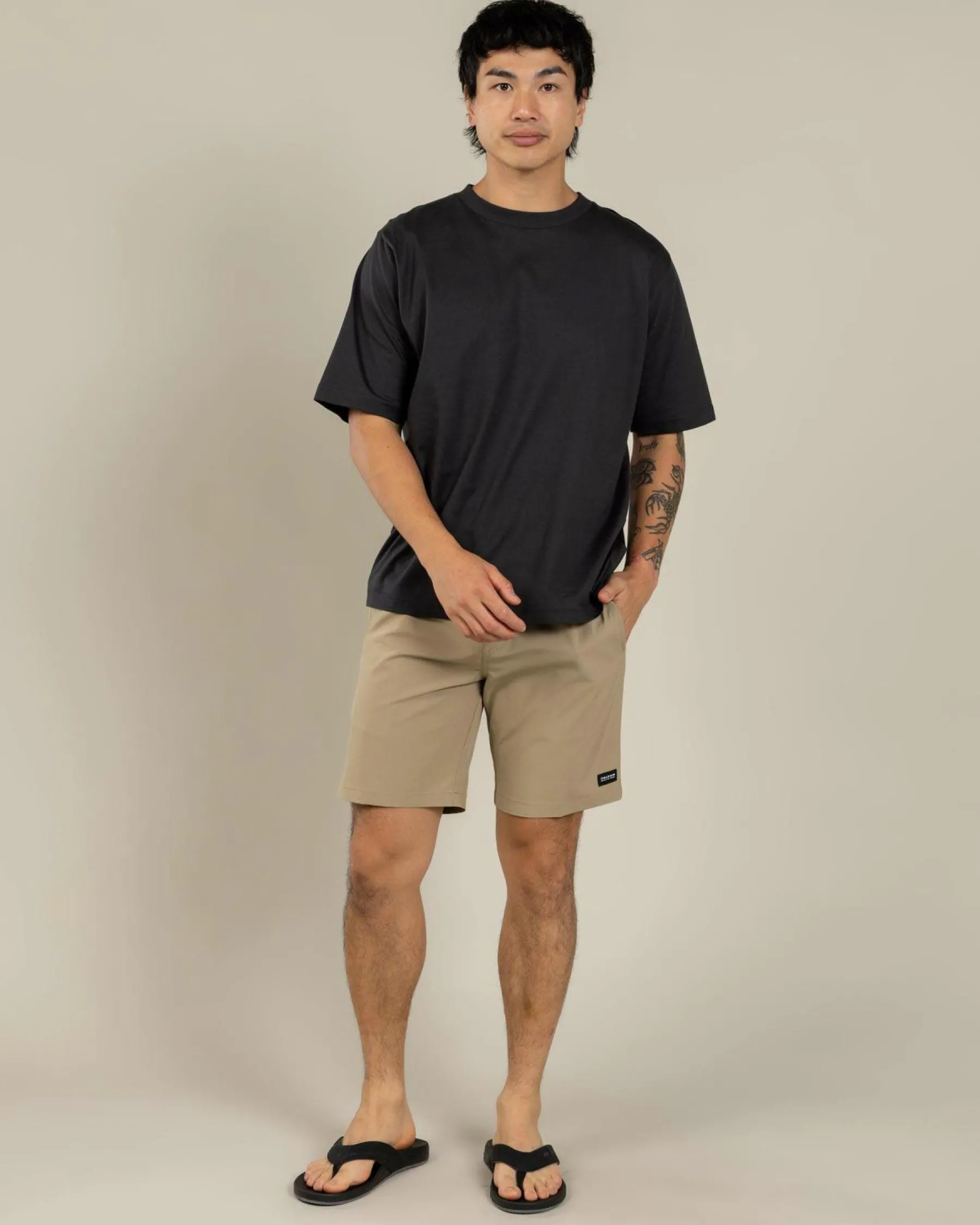Shorts & Bottoms*Volcom Stones Hybrid Elastic Waist Shorts Khaki