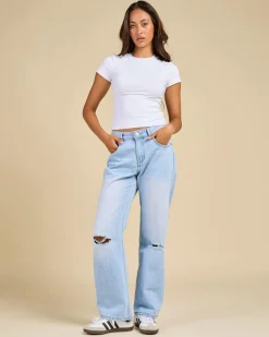 Best Stones Straight Leg Jeans Women Denim|Bottoms