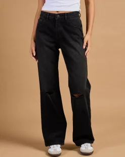 Discount Stones Straight Leg Jeans Women Denim|Bottoms