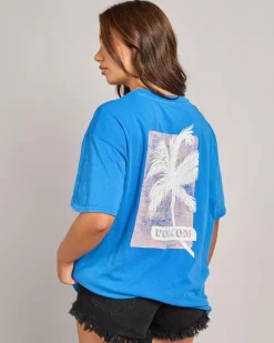Tops*Volcom Stones Throw T-Shirt Royal Blue