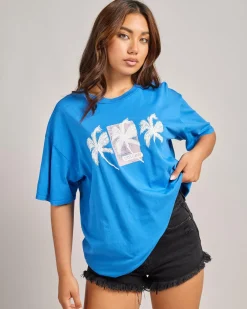 Tops*Volcom Stones Throw T-Shirt Royal Blue