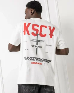 Tops & T-Shirts*Kiss Chacey Stormed Relaxed T-Shirt Natural White
