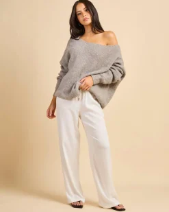 Knitwear|Jumpers & Hoodies*Pink Diamond Stormi Knit Sweater Mocha