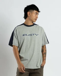 Tops & T-Shirts*Rusty Straight Shooter T-Shirt Grey Marle